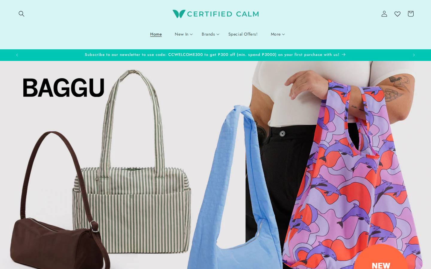 certifiedcalm.com homepage screenshot