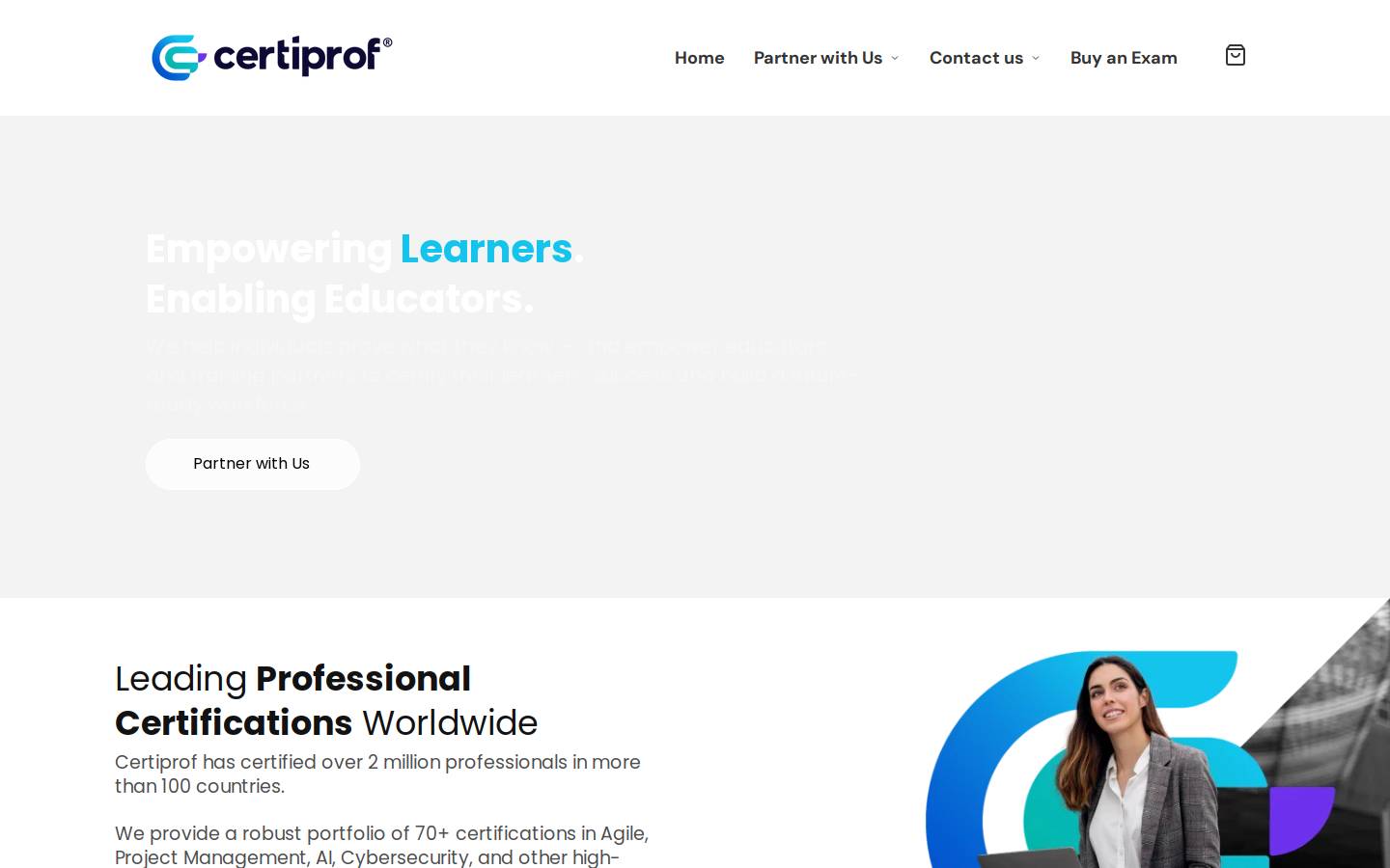Certiprof homepage screenshot