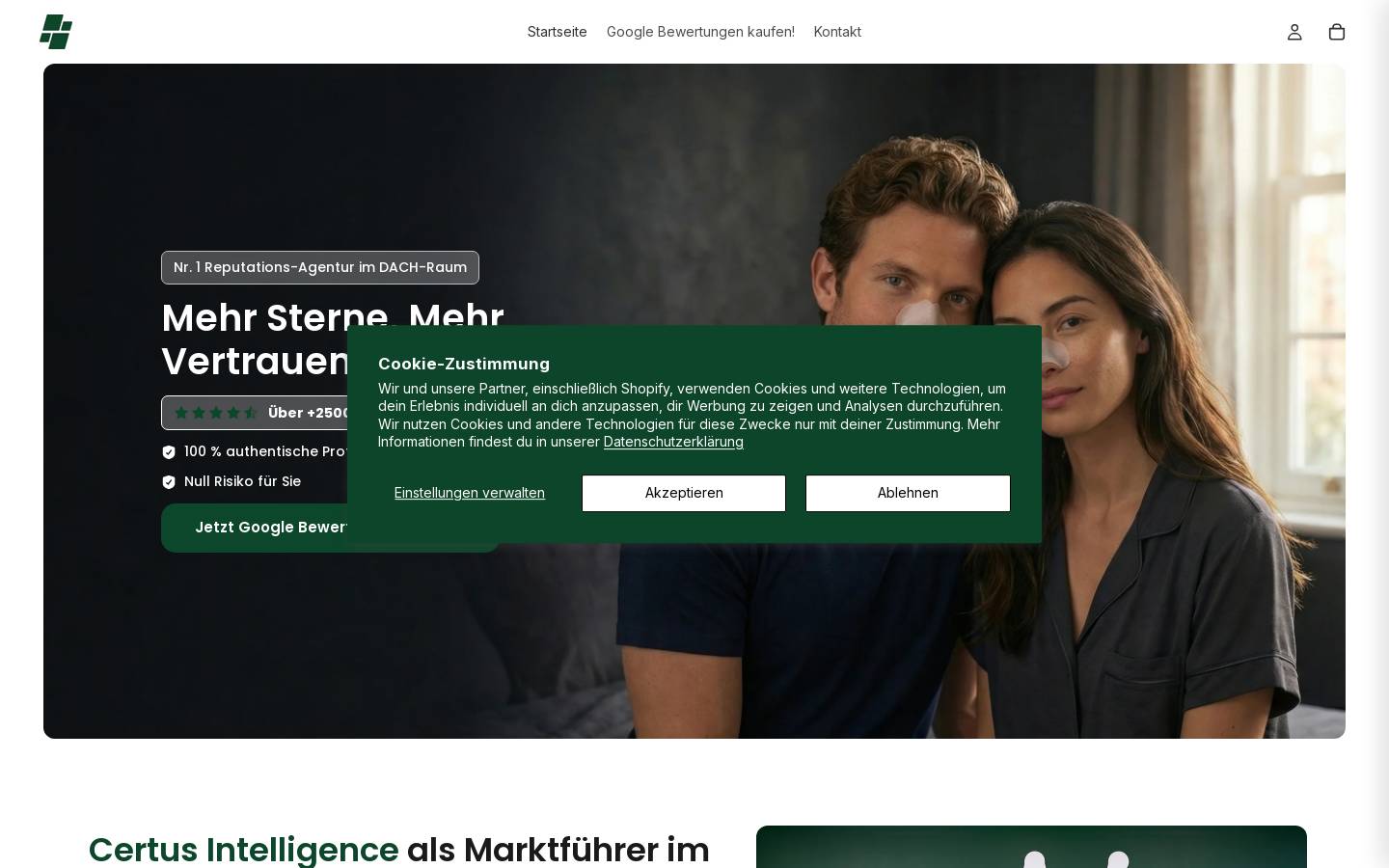 certus-intelligence.com homepage screenshot