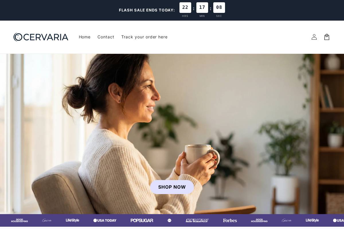 cervaria.com homepage screenshot