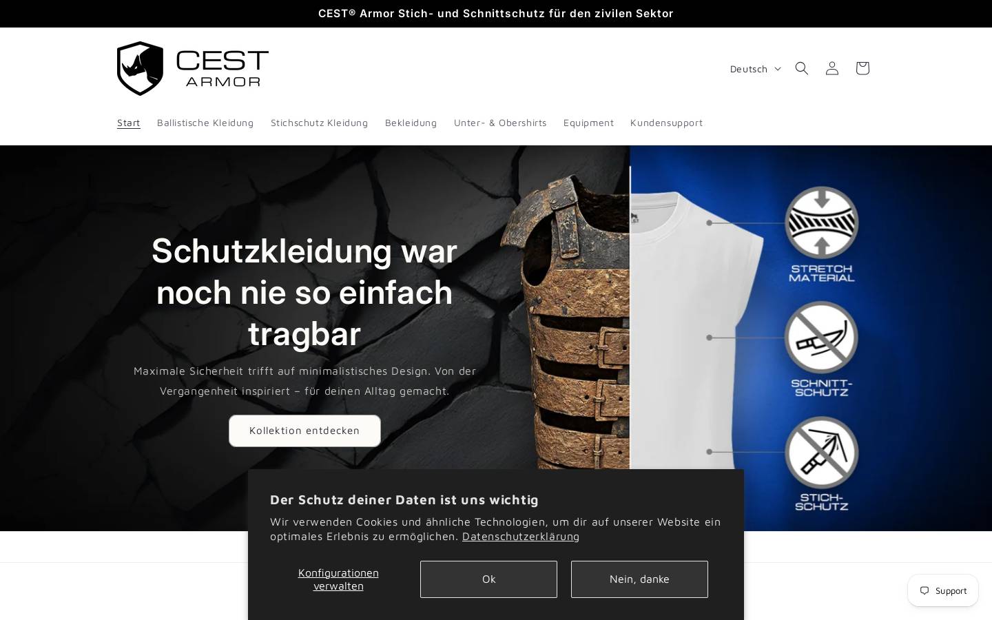 cest-armor.com homepage screenshot