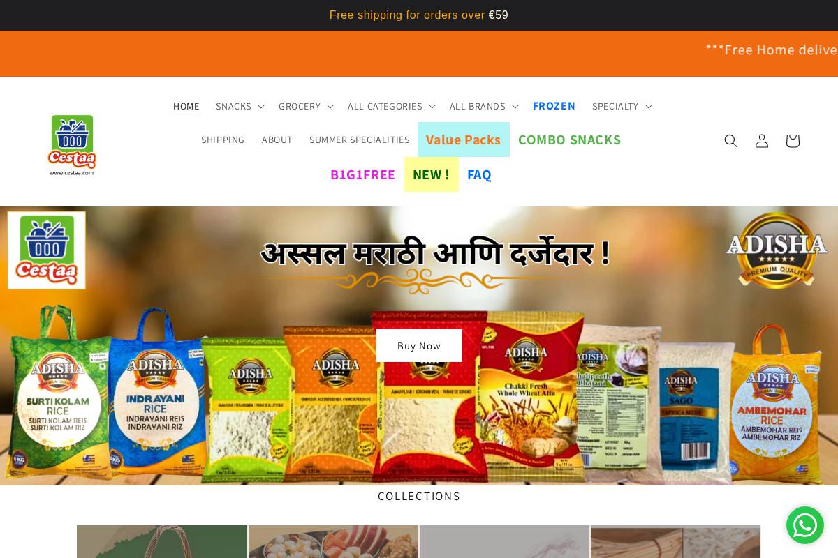 cestaa.com homepage screenshot