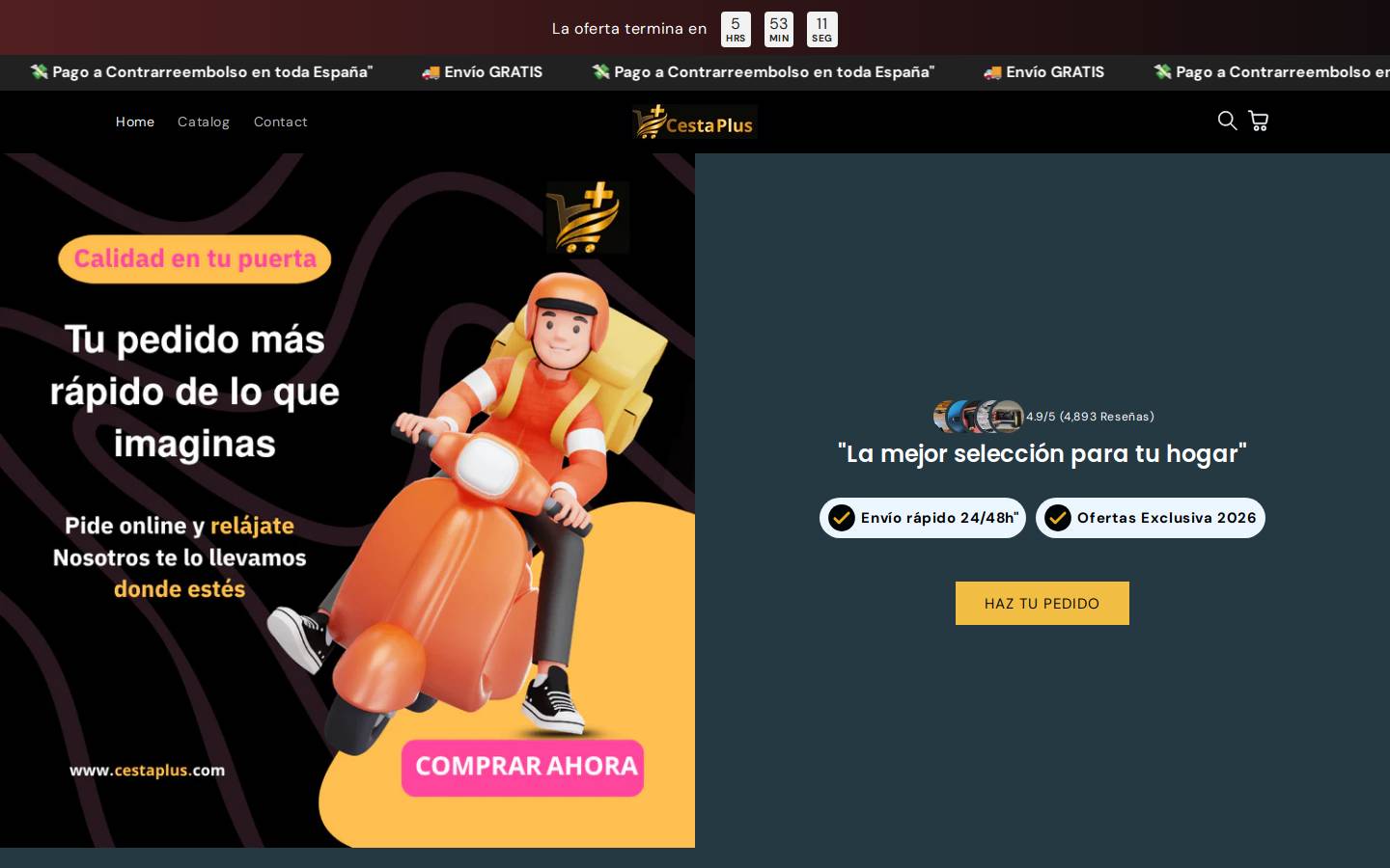 cestaplus.com homepage screenshot