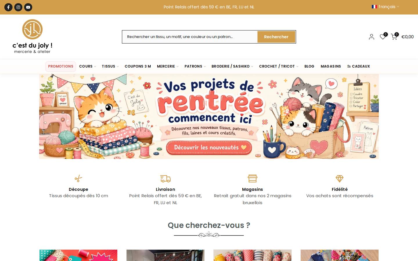 cestdujoli.eu homepage screenshot