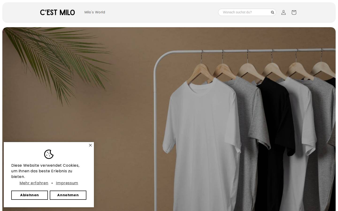 cestmilo.com homepage screenshot