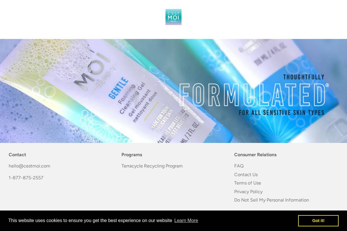 cestmoi.com homepage screenshot