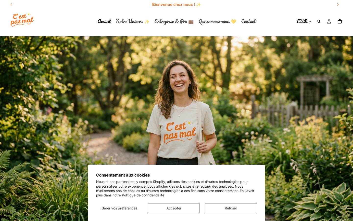 cestpasmal.fr homepage screenshot