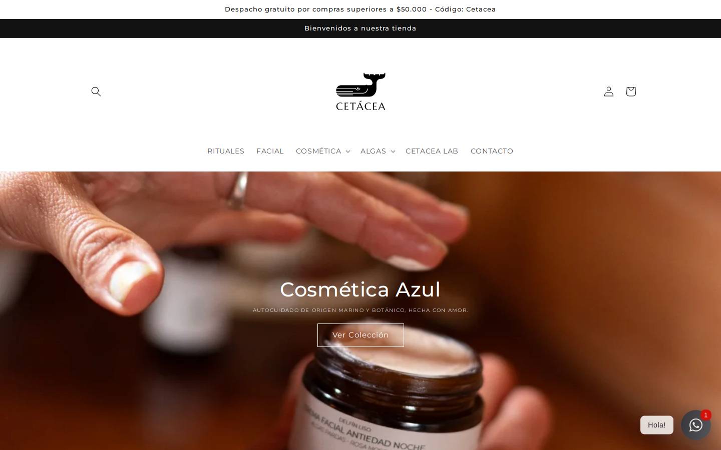 cetacealab.cl homepage screenshot