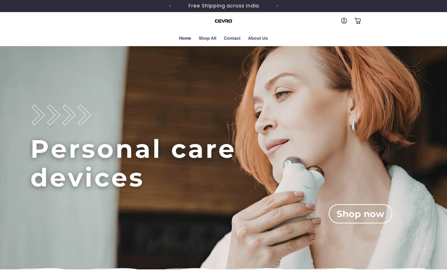 cevro.in homepage screenshot