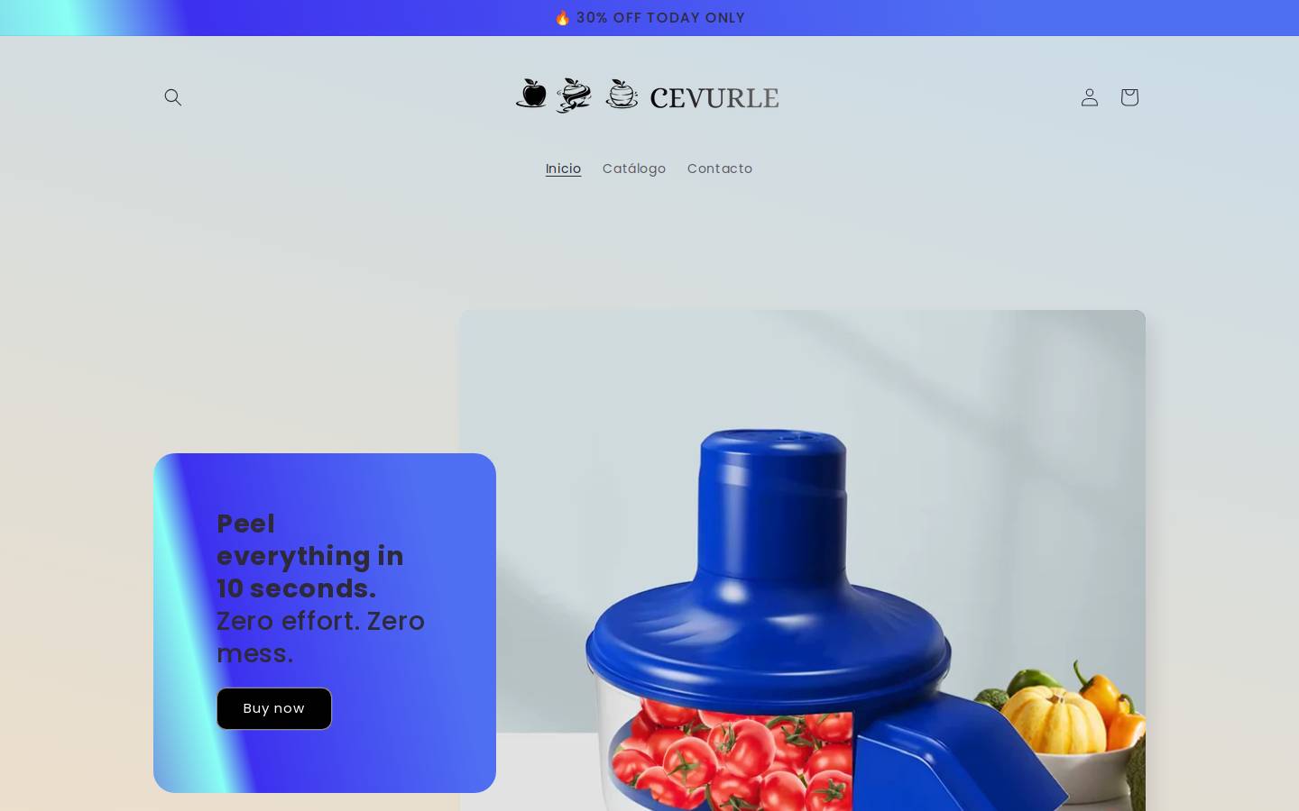 cevurle.com homepage screenshot