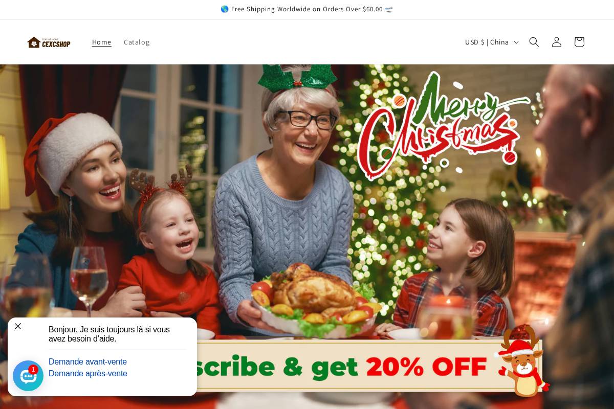 Cexcshop homepage screenshot