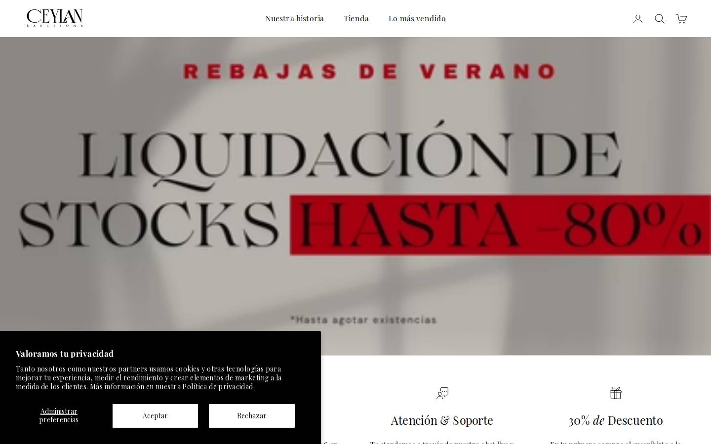 Ceylan BCN homepage screenshot