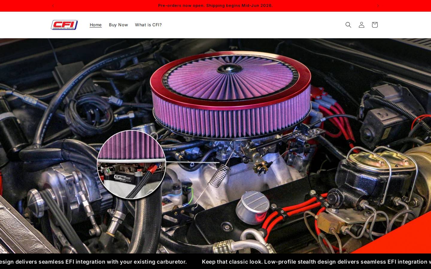 cfipower.com homepage screenshot