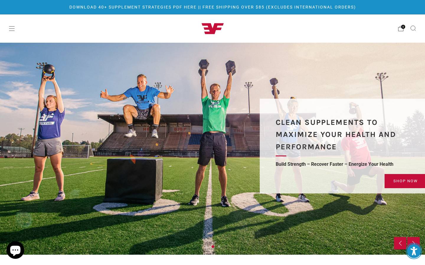 cfsnutrition.com homepage screenshot