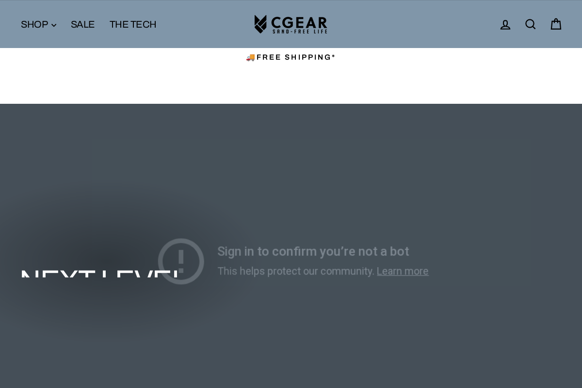 CGear Sandfree homepage screenshot