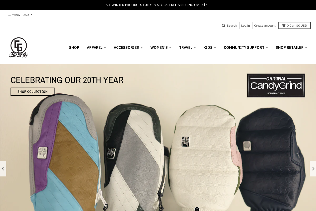 CG Habitats homepage screenshot