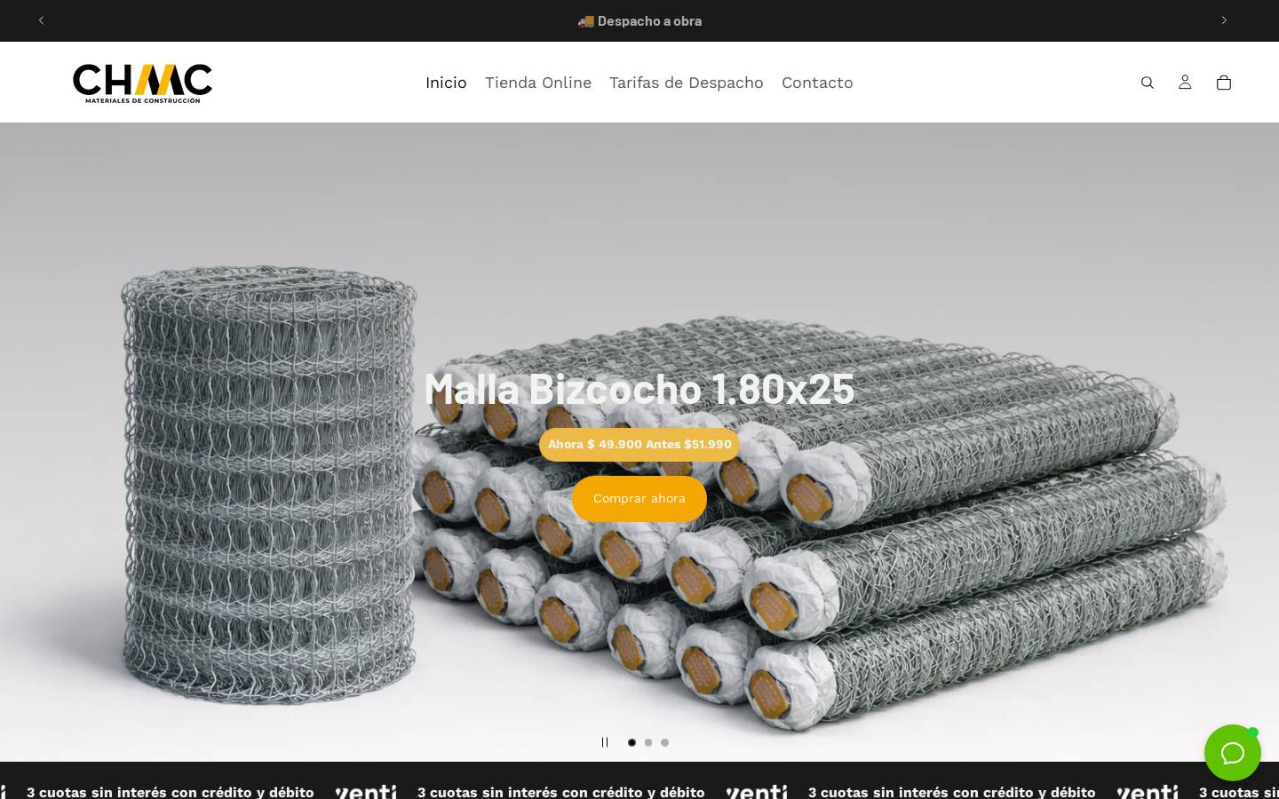 chaac.cl homepage screenshot