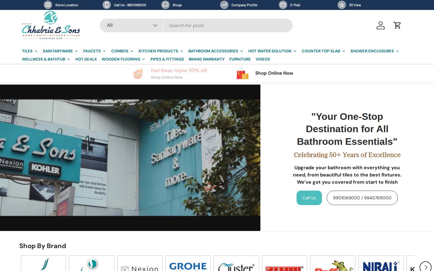 Chhabria & Sons homepage screenshot