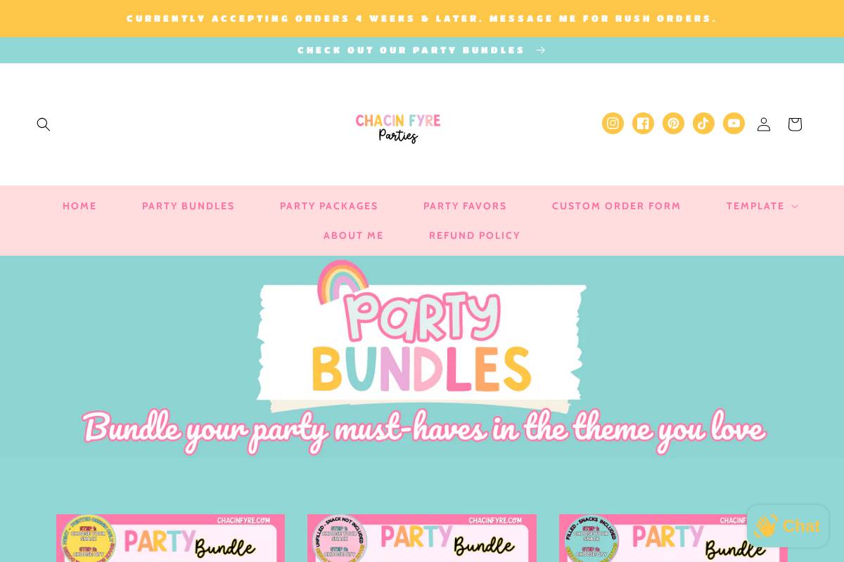 chacinfyre.com homepage screenshot