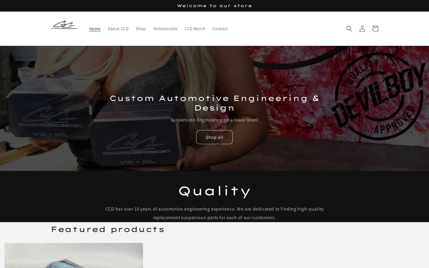chadcrissdesign.com homepage screenshot