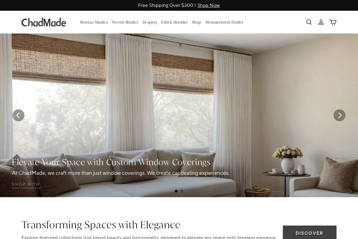 chadmade.com homepage screenshot