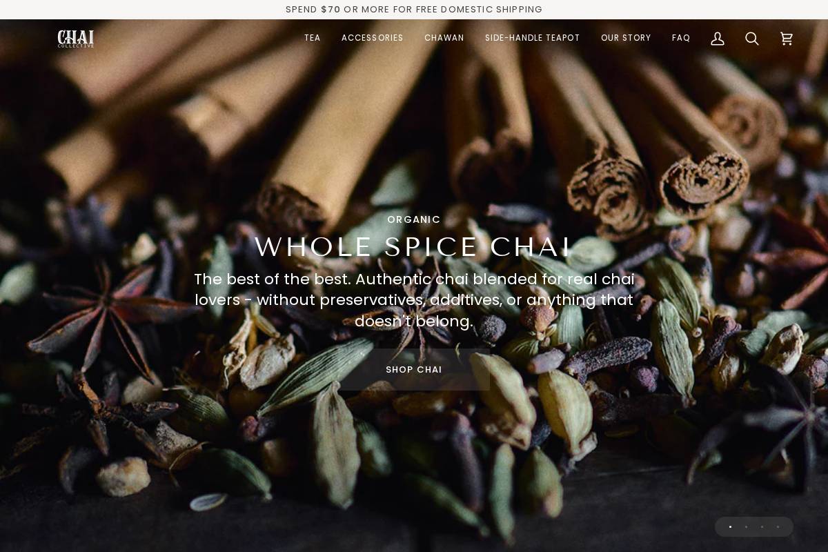 chaicollective.com.au homepage screenshot