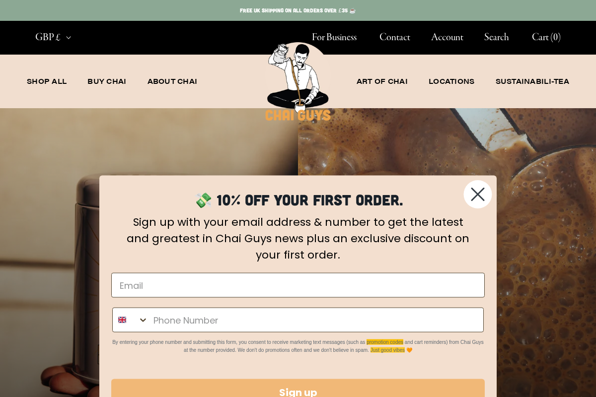 Chaiguys homepage screenshot