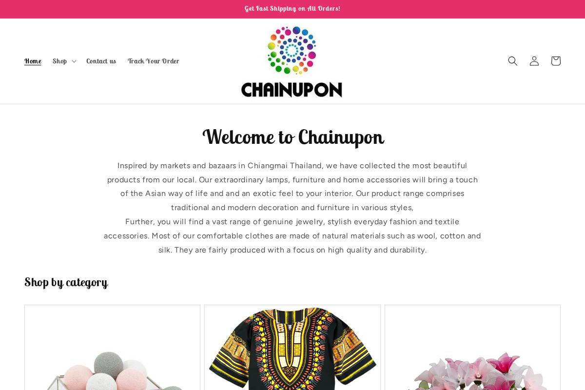 chainupon.com homepage screenshot