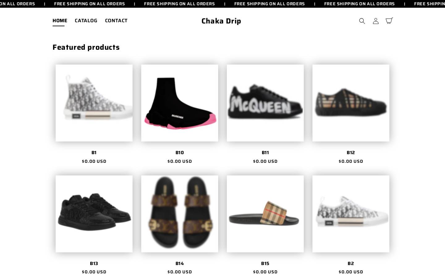 chakadrip.shop homepage screenshot