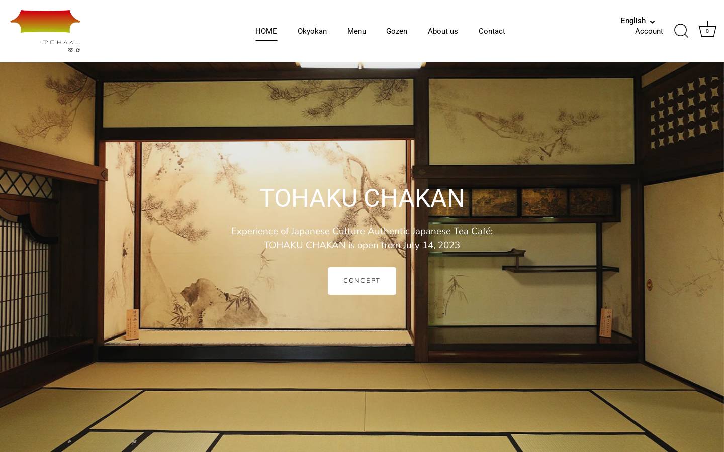 chakan-tokyo.com homepage screenshot