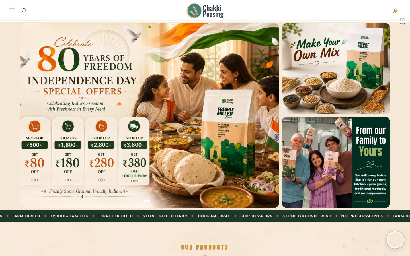 chakkipeesing.com homepage screenshot
