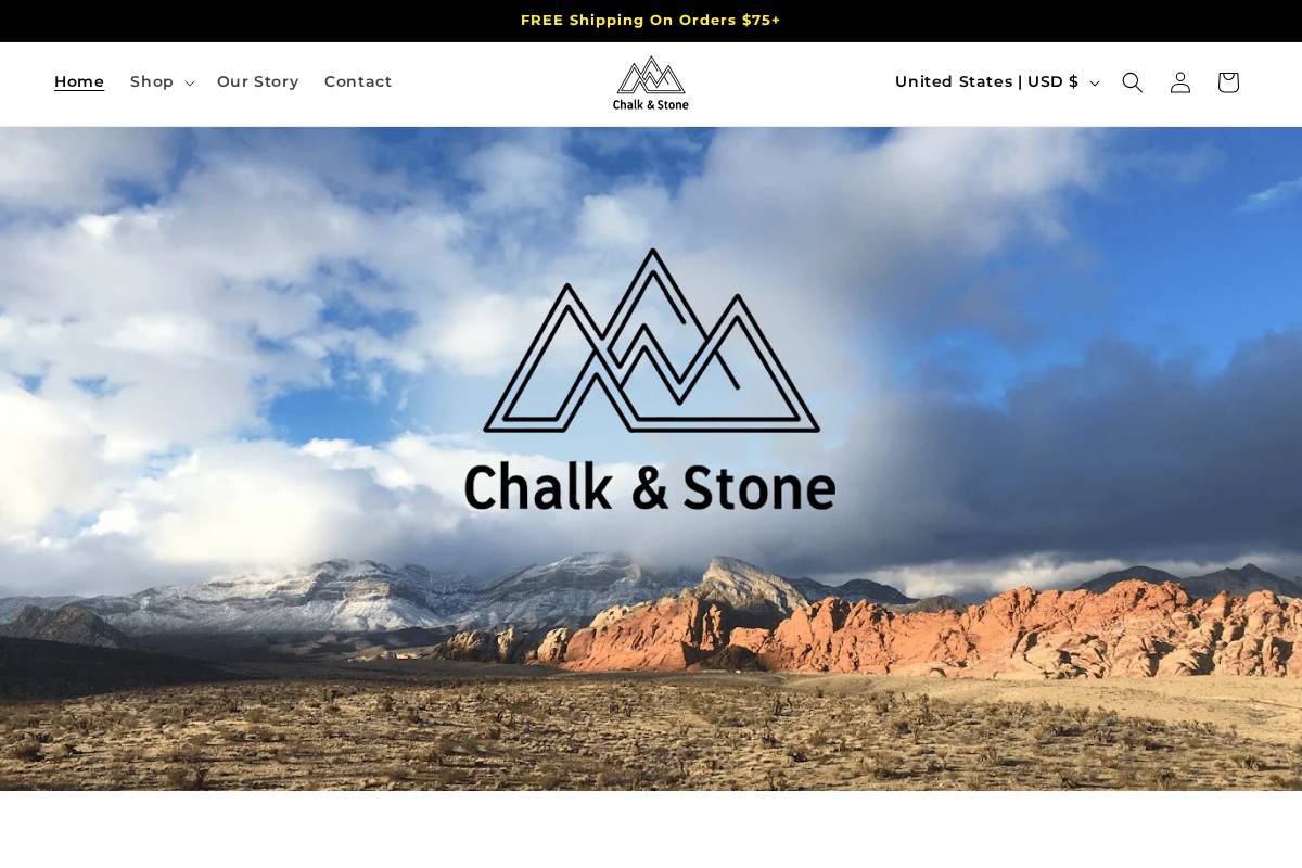 Chalkandstone homepage screenshot