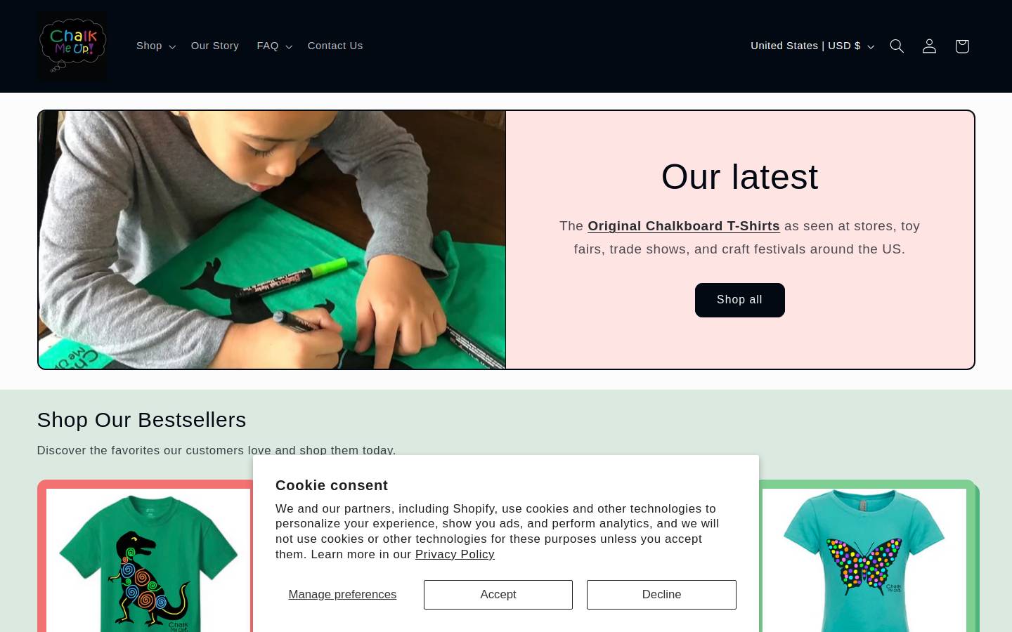 chalkmeup.com homepage screenshot