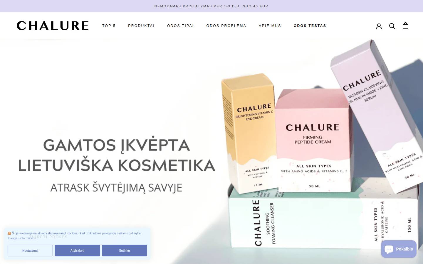 chalure.com homepage screenshot
