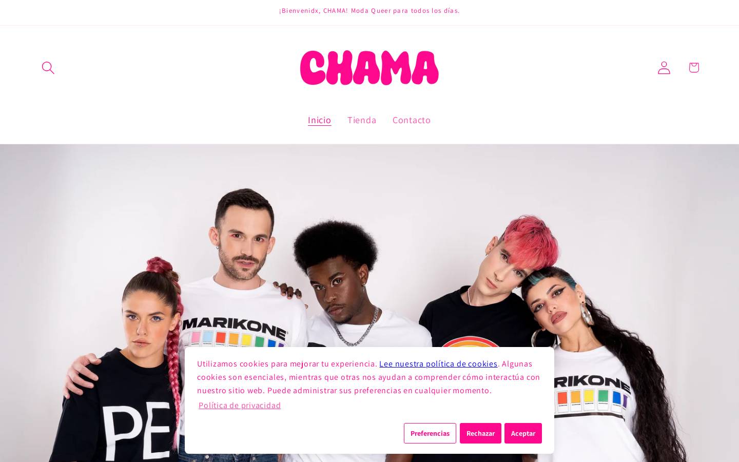 chama.es homepage screenshot