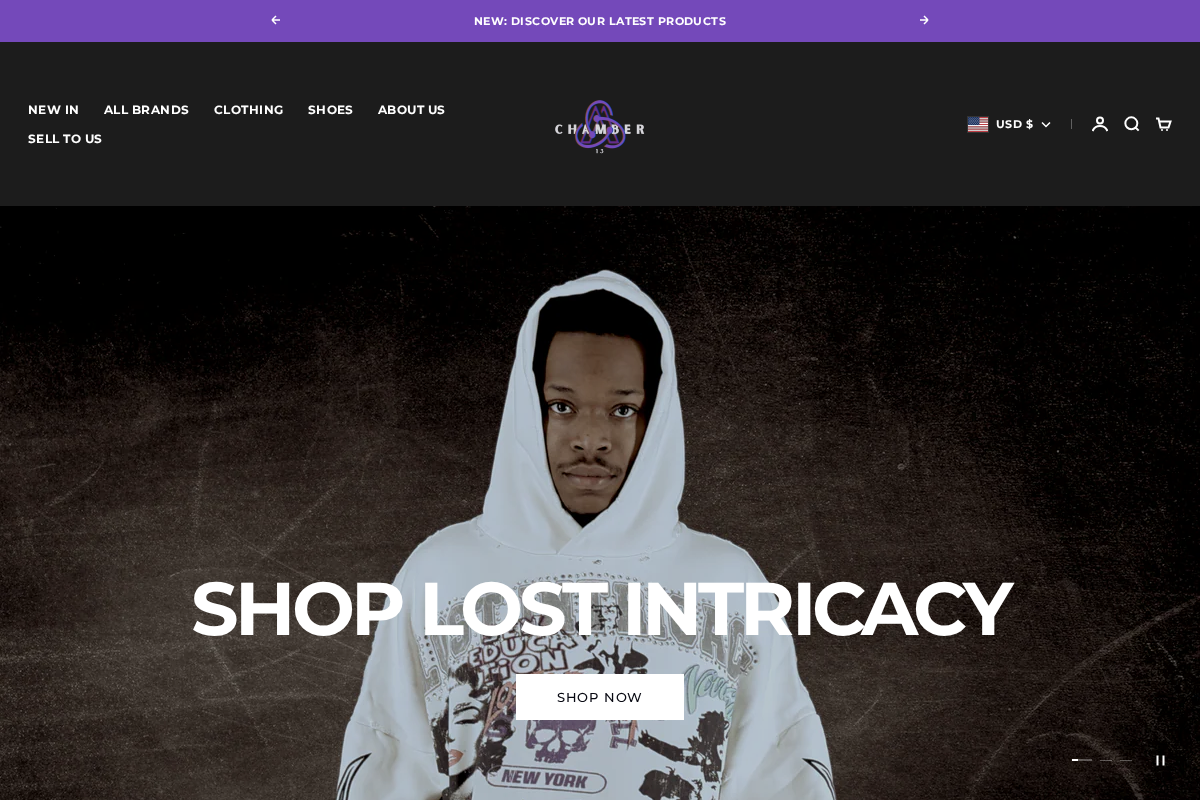 chamber13nyc.com homepage screenshot