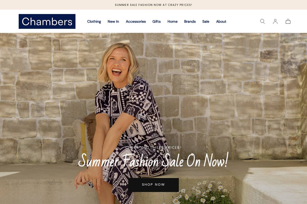 chambersnz.co.nz homepage screenshot