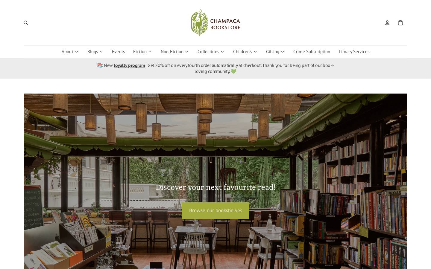 champaca.in homepage screenshot