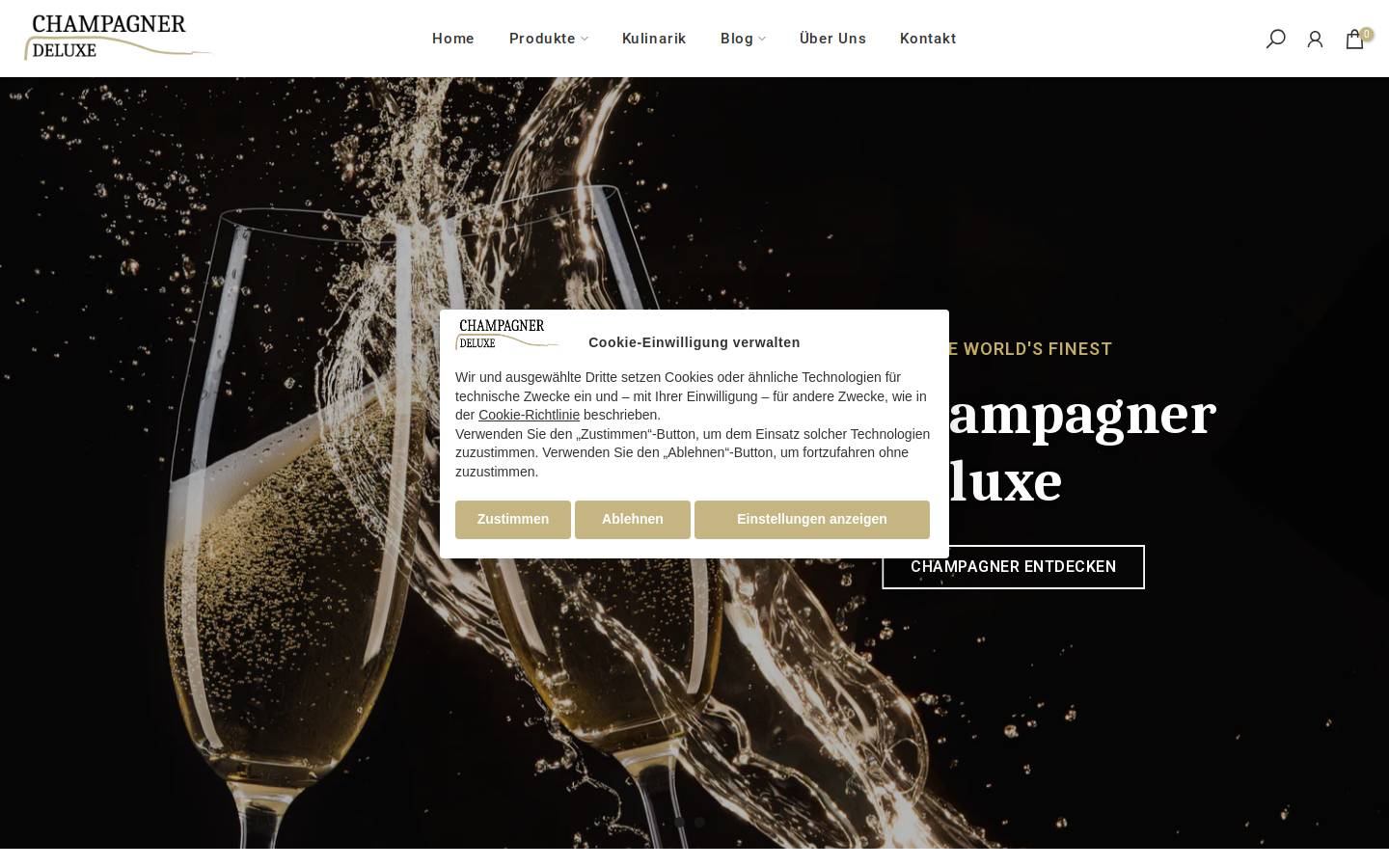 champagner-deluxe.com homepage screenshot