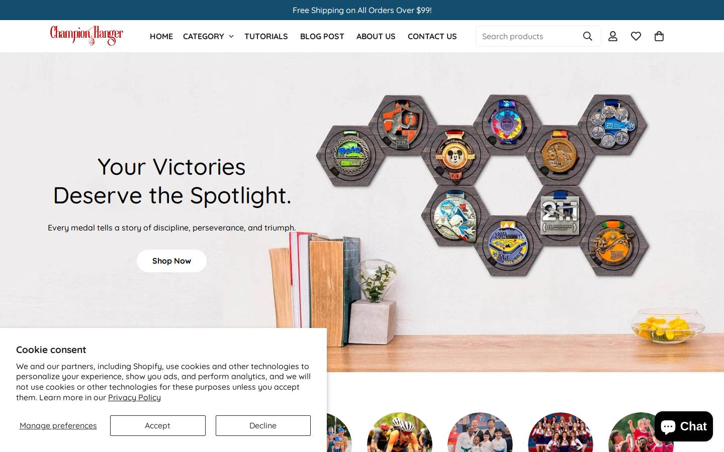 championhanger.com homepage screenshot
