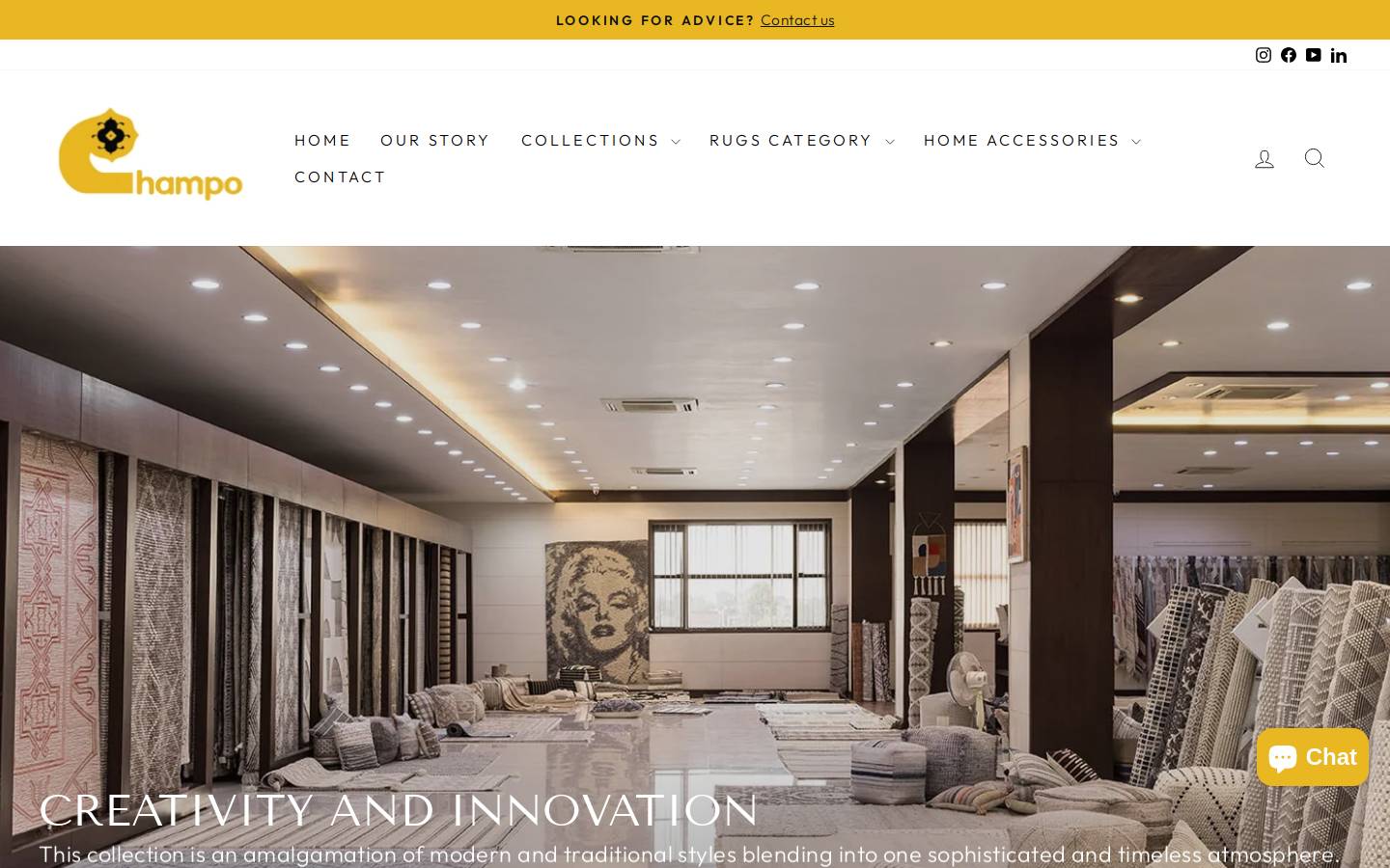 champoofficial.com homepage screenshot