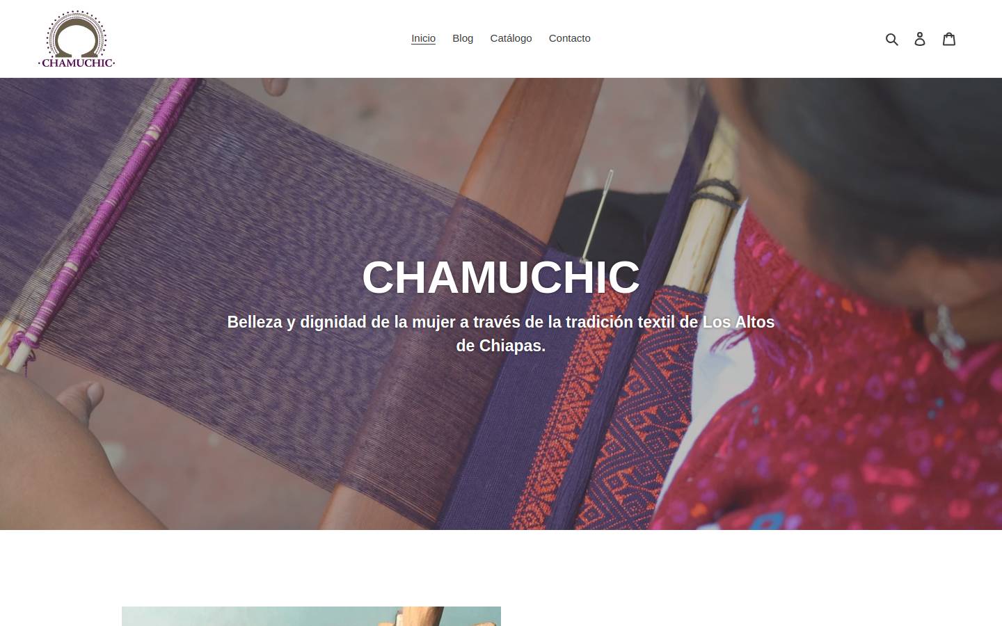 chamuchic.com homepage screenshot