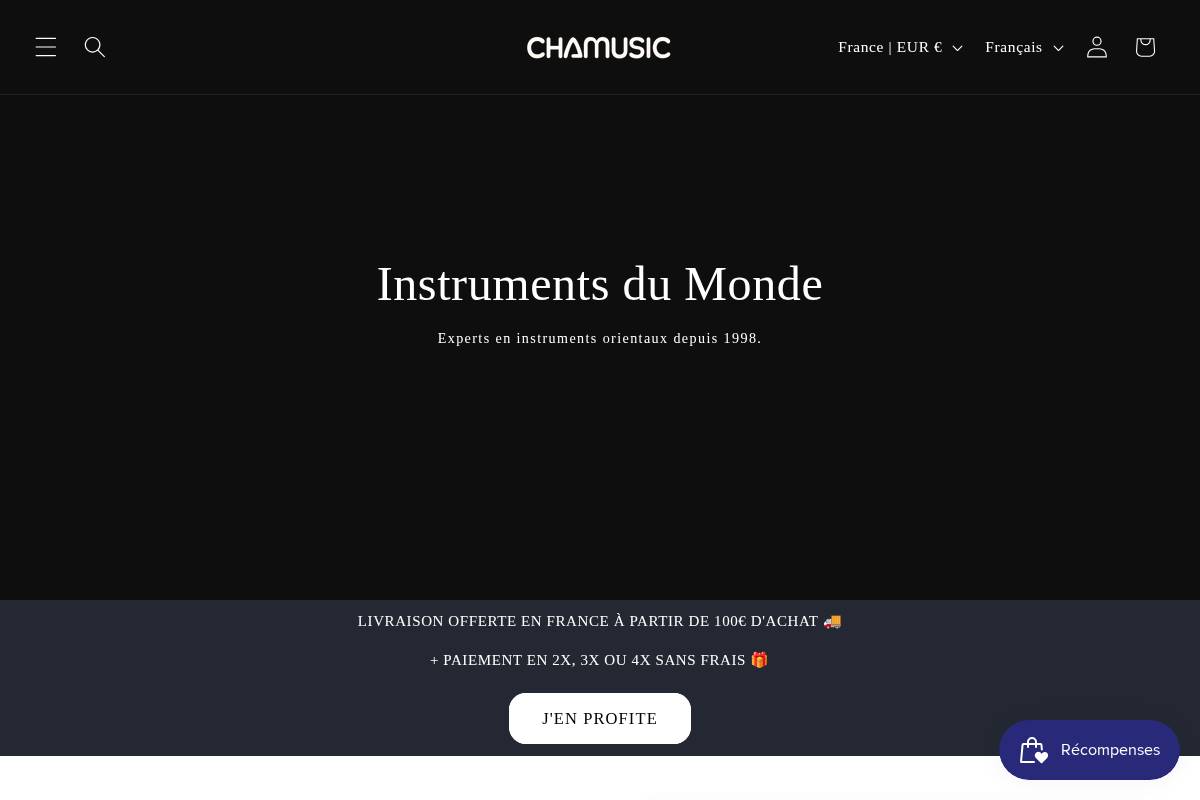 chamusic.com homepage screenshot