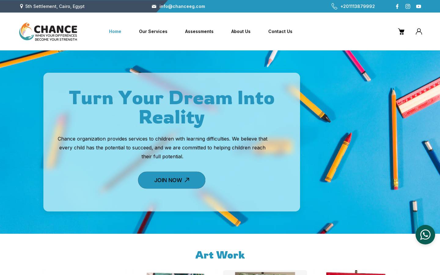 chanceeg.com homepage screenshot