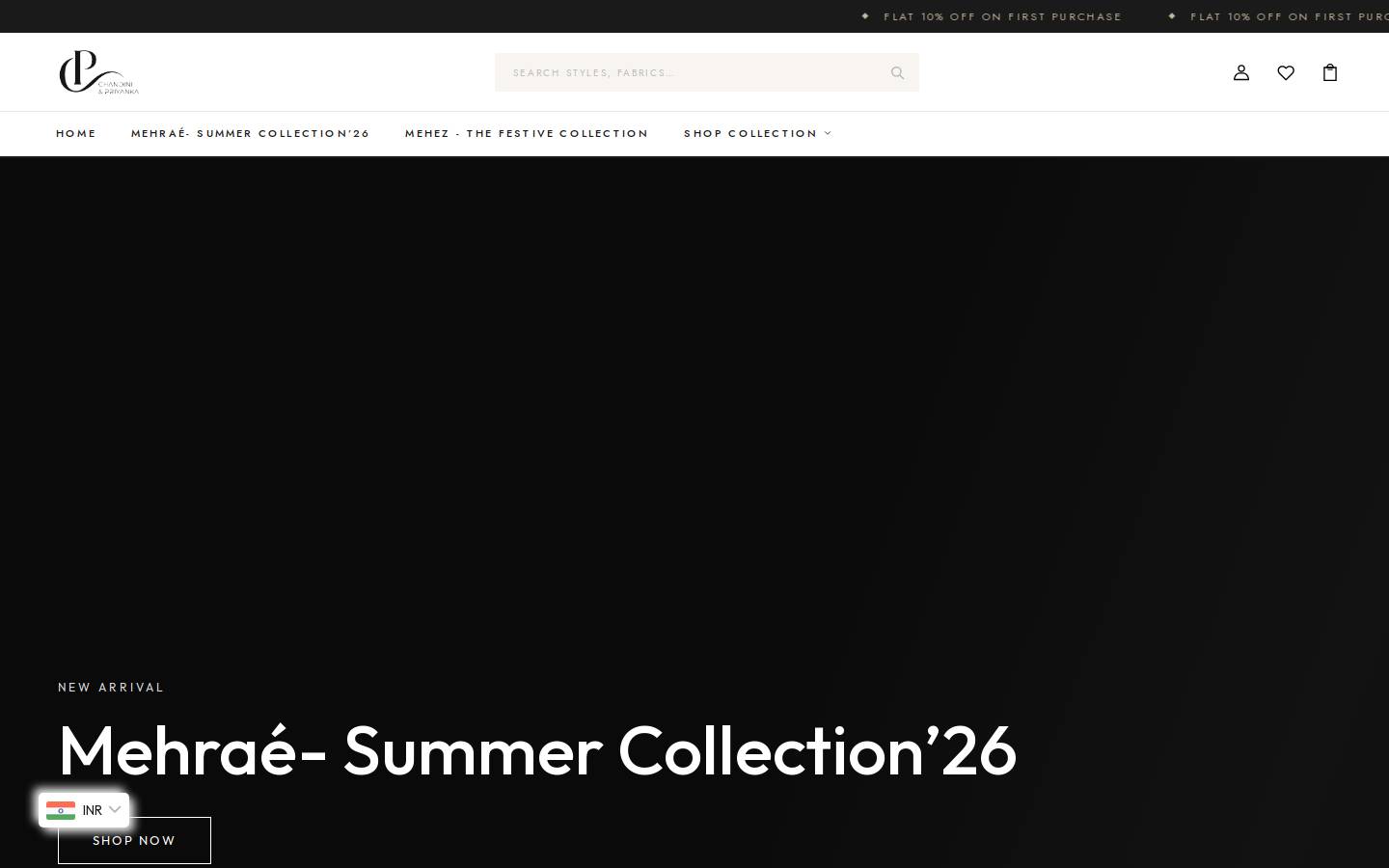 chandiniandpriyanka.com homepage screenshot