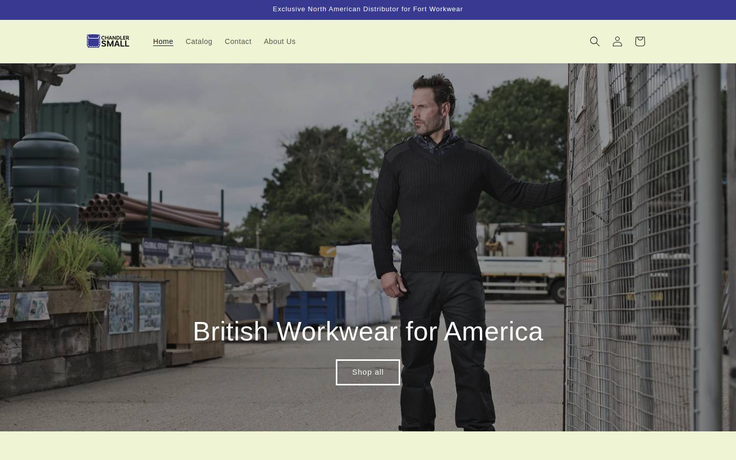 chandlersmall.com homepage screenshot