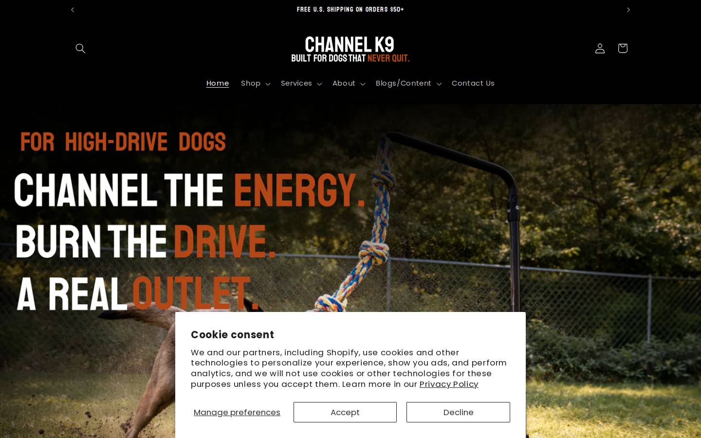 channelk9.com homepage screenshot