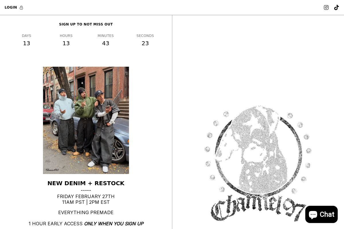 channell97.com homepage screenshot