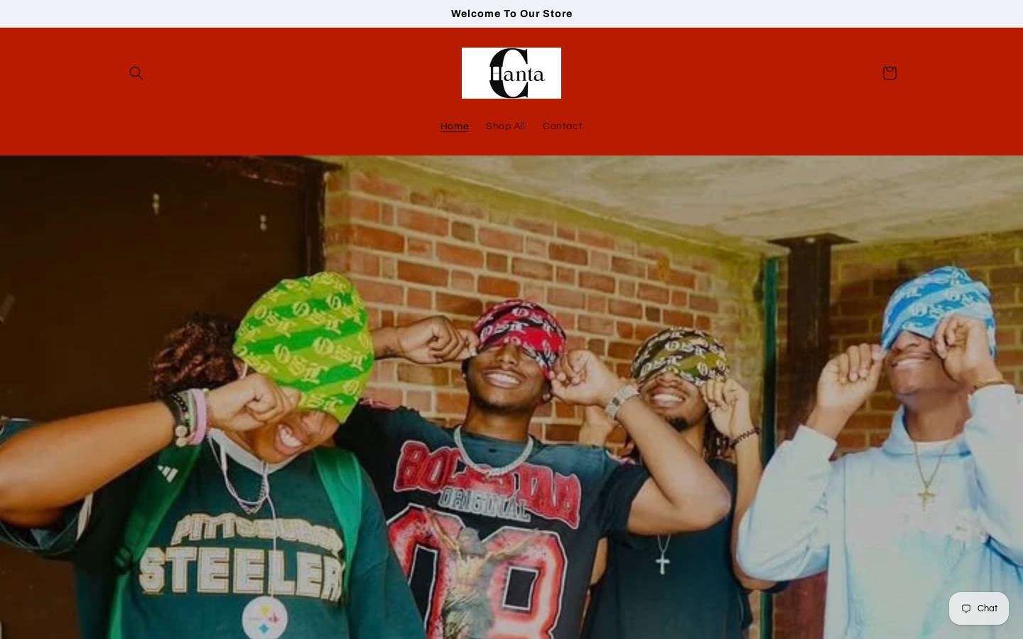 chantaapparel.com homepage screenshot