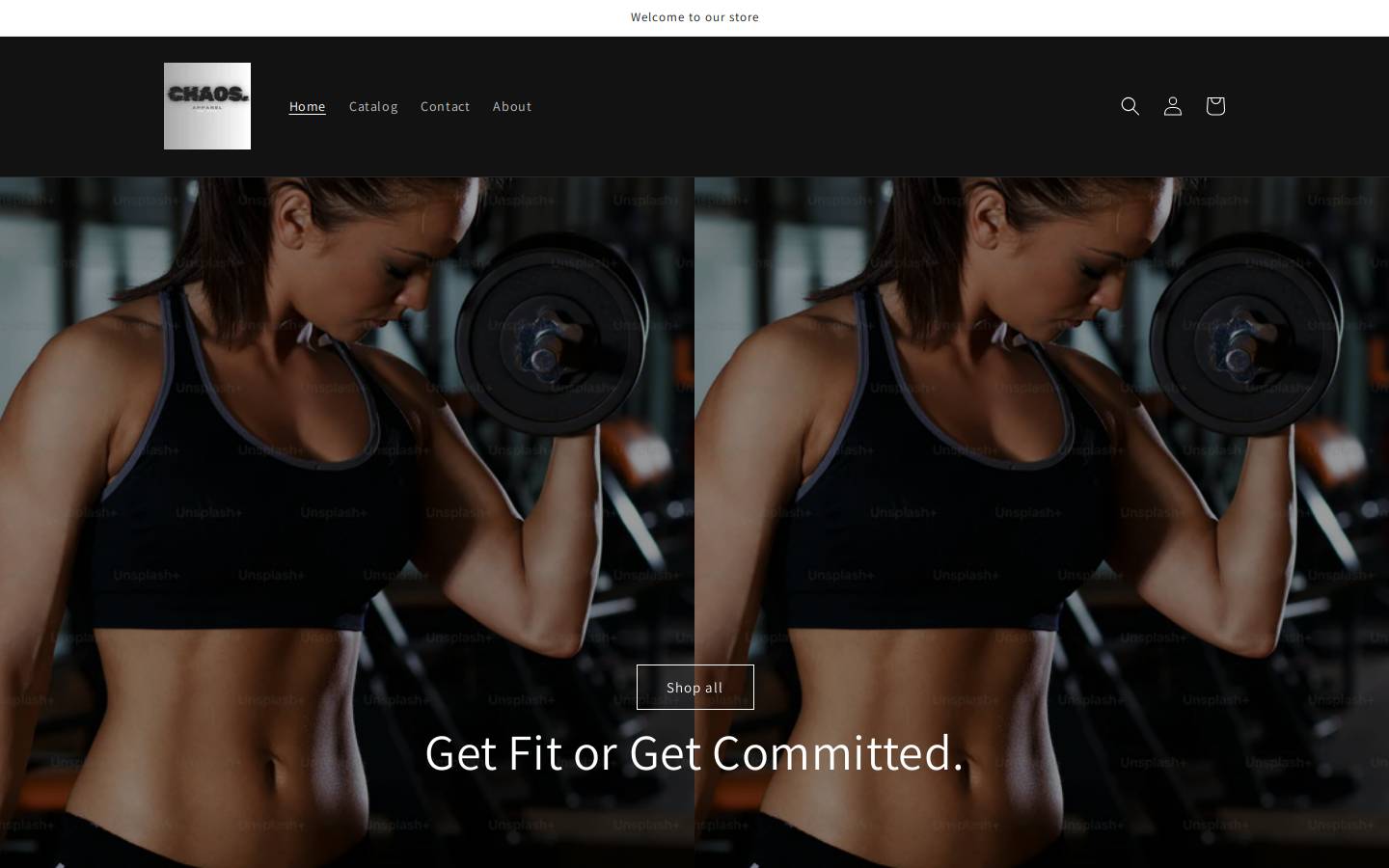 chaosgym.com homepage screenshot